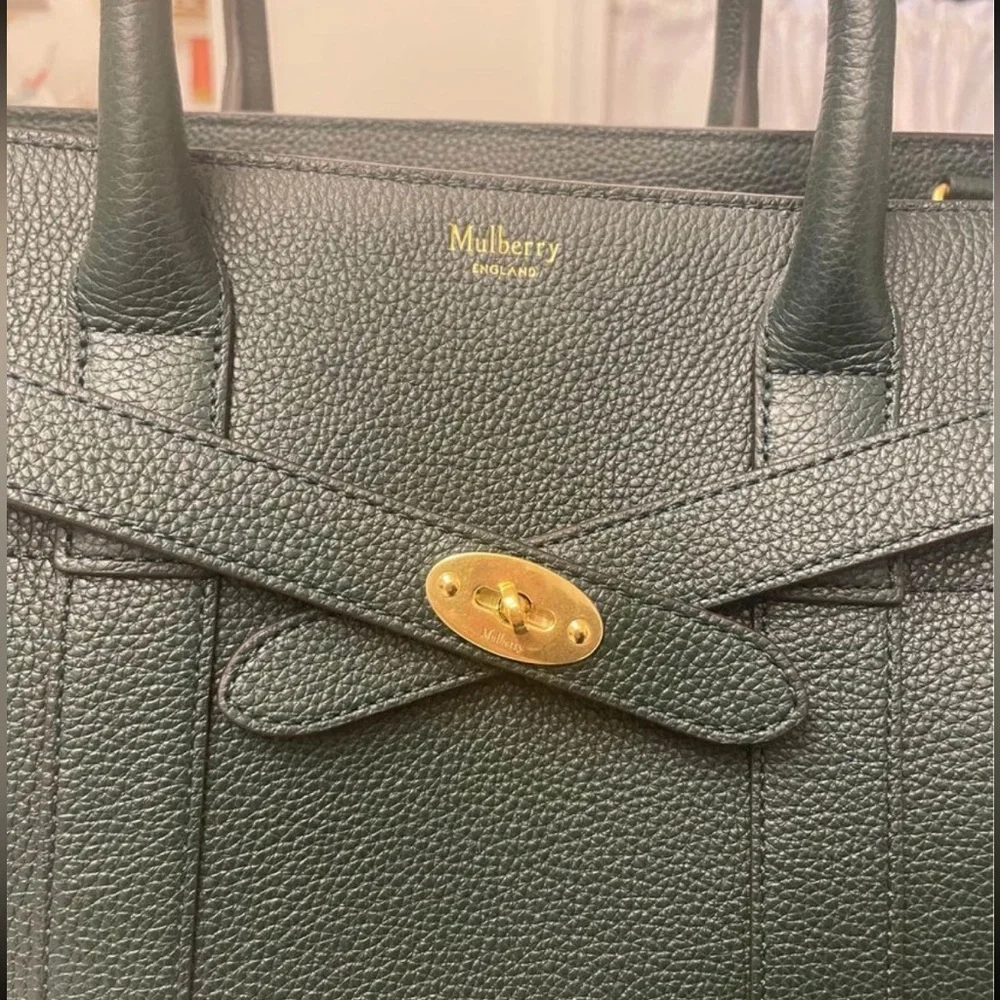 Mulberry Bag - Small Zipped Bayswater Leather Satchel - Picture 2 of 8